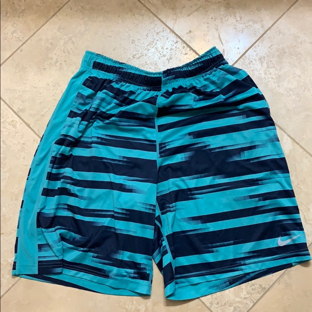Nike Dri-Fit Men’s Shorts Large Aqua Blue